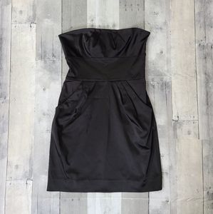Diane Von Furstenberg Strapless Satin Mini Dress